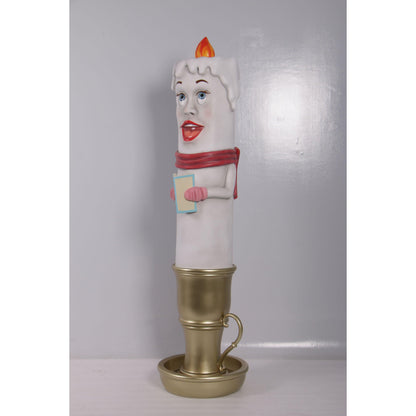 Female Candle Over Sized Statue - LM Treasures Prop Rentals 