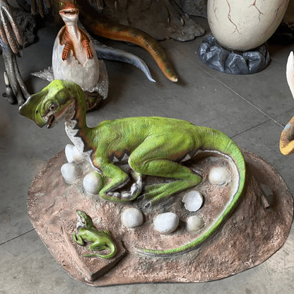 Oviraptor Dinosaur Nest Statue