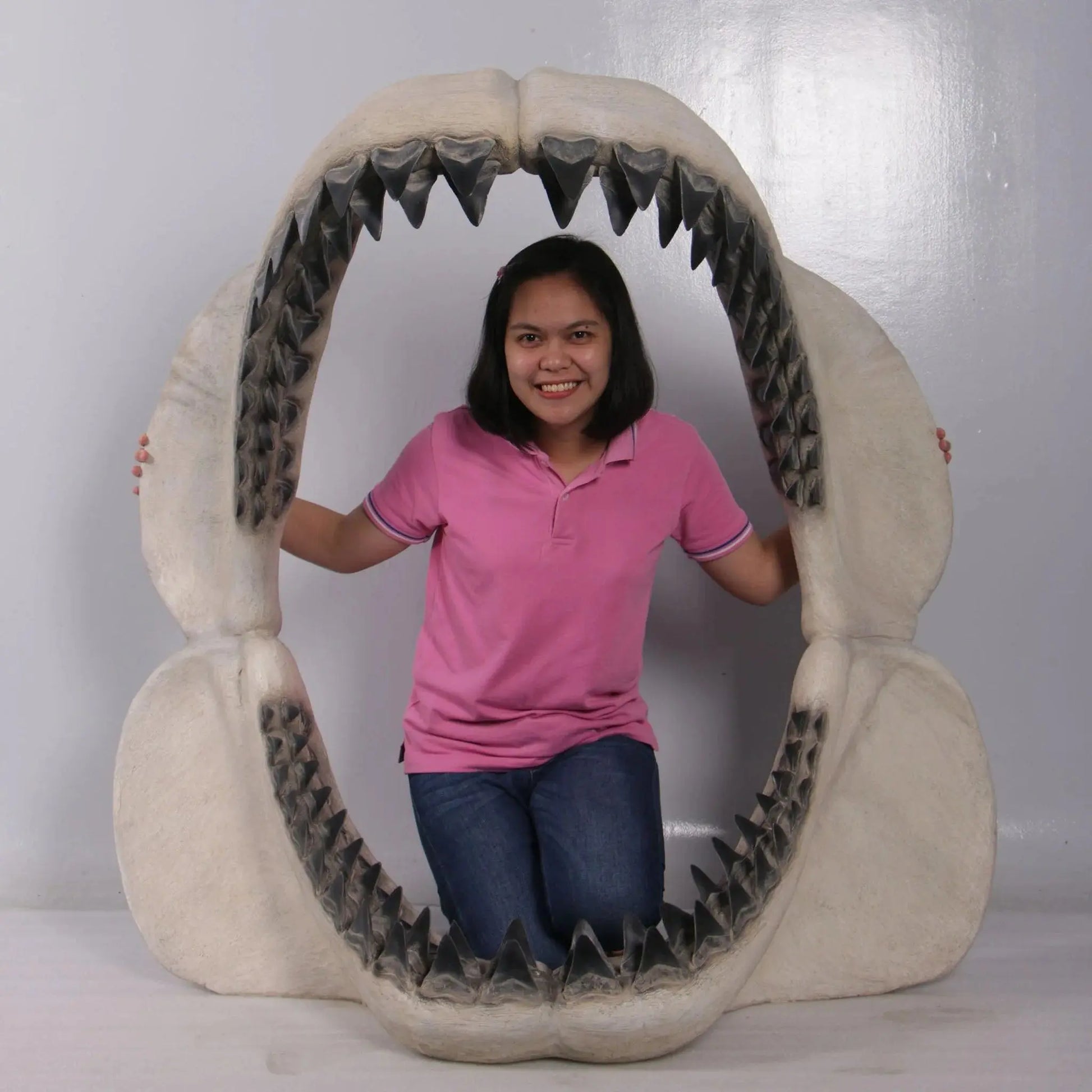 Megalodon Shark Jaw Statue A0793-200049-H