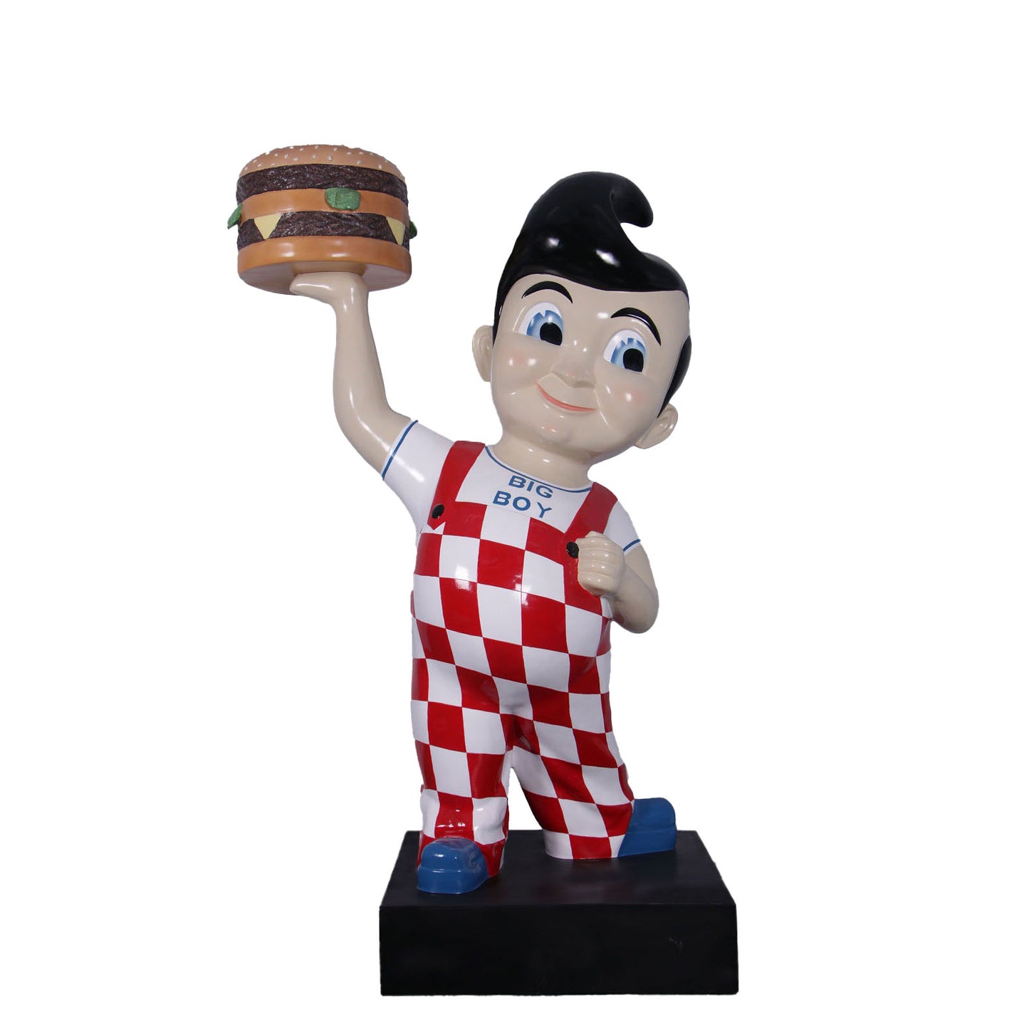 Large Boy With Hamburger Statue