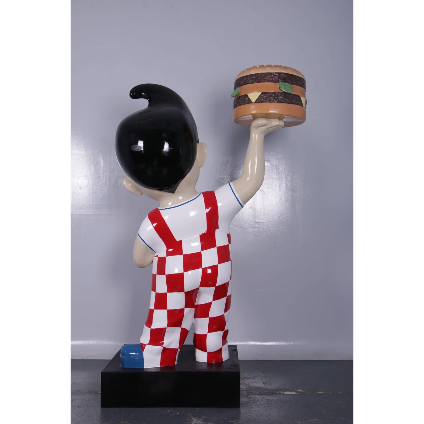 Large Boy With Hamburger Statue