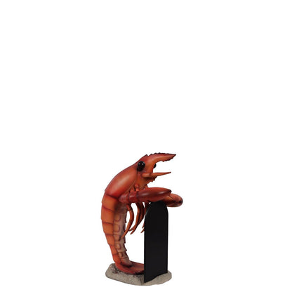 Lobster With Menu Statue - LM Treasures Prop Rentals 