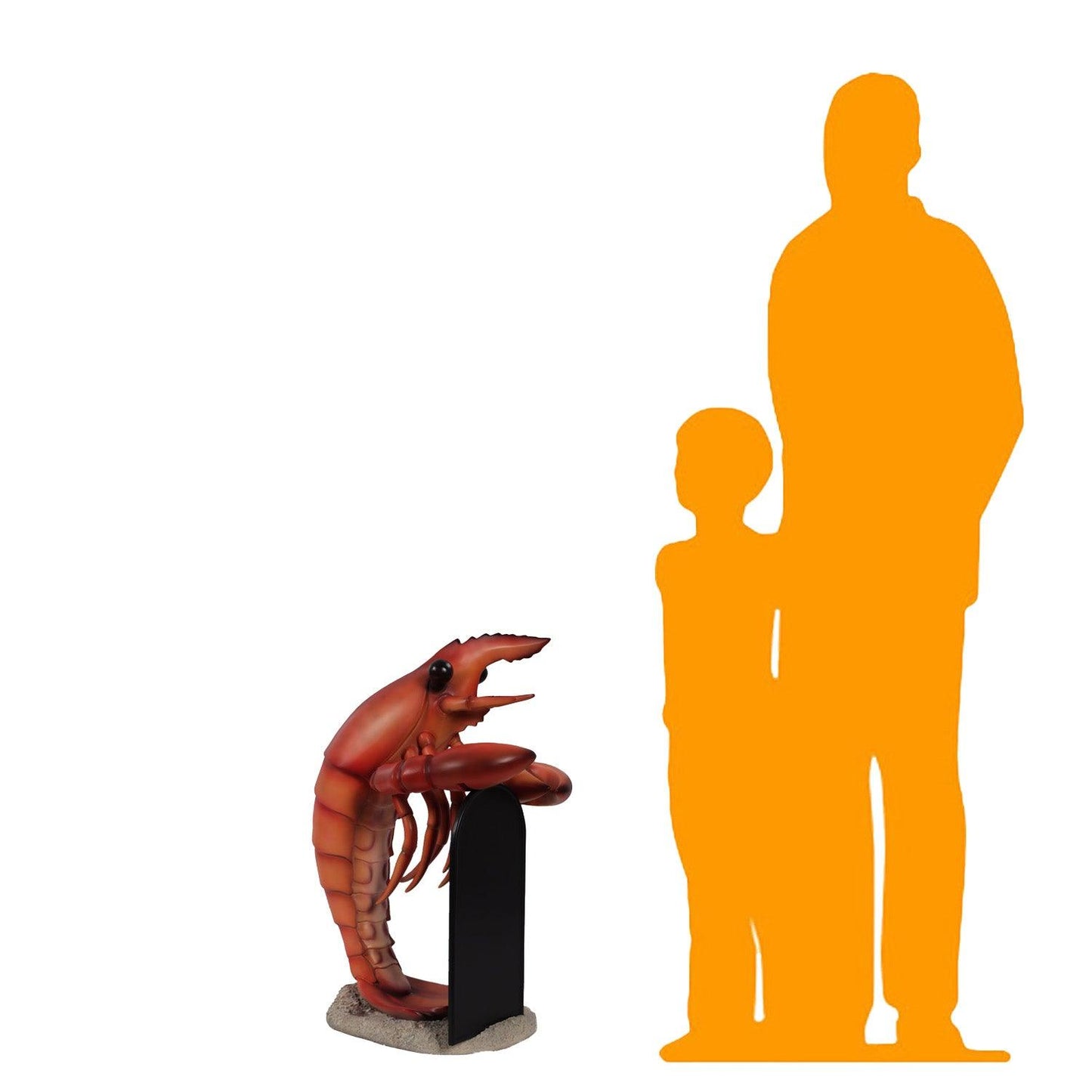 Lobster With Menu Statue - LM Treasures Prop Rentals 
