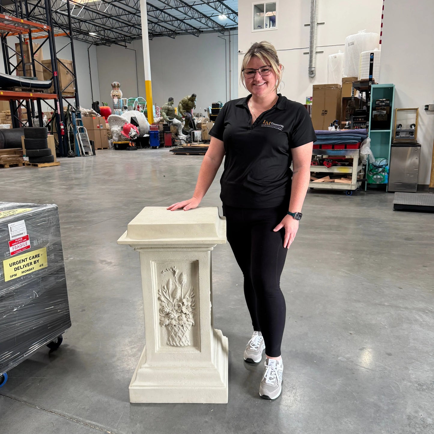 Spring Stone Resin Base Pedestal M0269-200137-H
