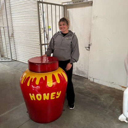 Red Honey Jar Statue