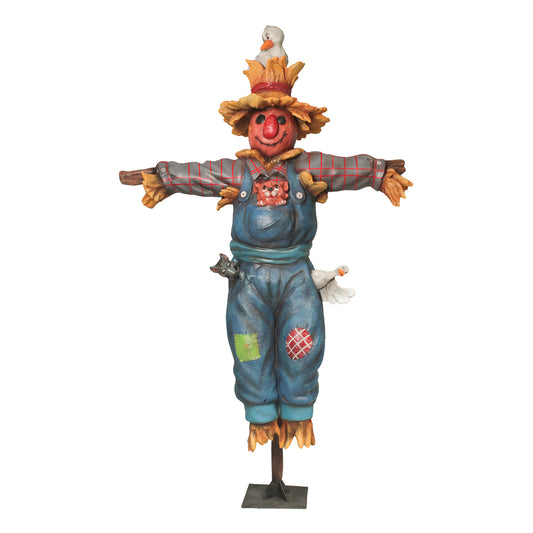 Comic Scarecrow on Post Statue