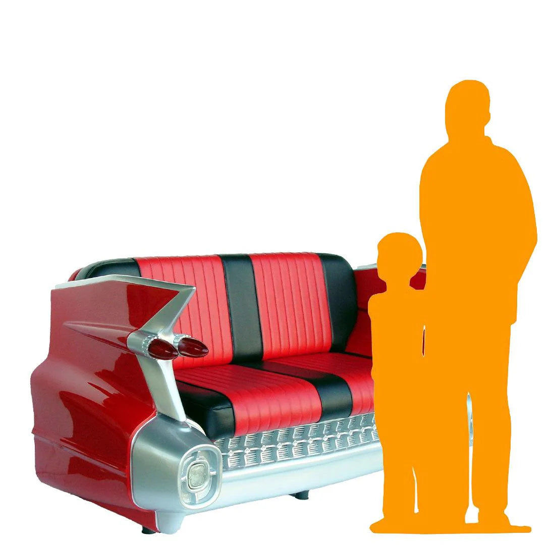 Red Cadillac Car Sofa Life Size Statue