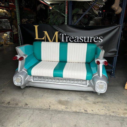 Turquoise Cadillac Car Sofa Life Size Statue