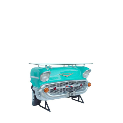 Turquoise Chevy Bar Life Size Statue