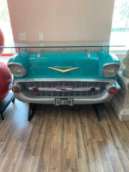 Turquoise Chevy Bar Life Size Statue