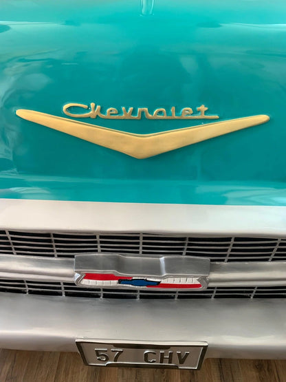 Turquoise Chevy Bar Life Size Statue