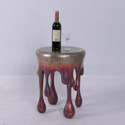 Copper Melting Side Drip Table Statue