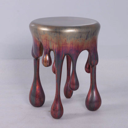 Copper Melting Side Drip Table Statue