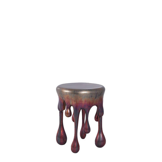 Copper Melting Side Drip Table Statue
