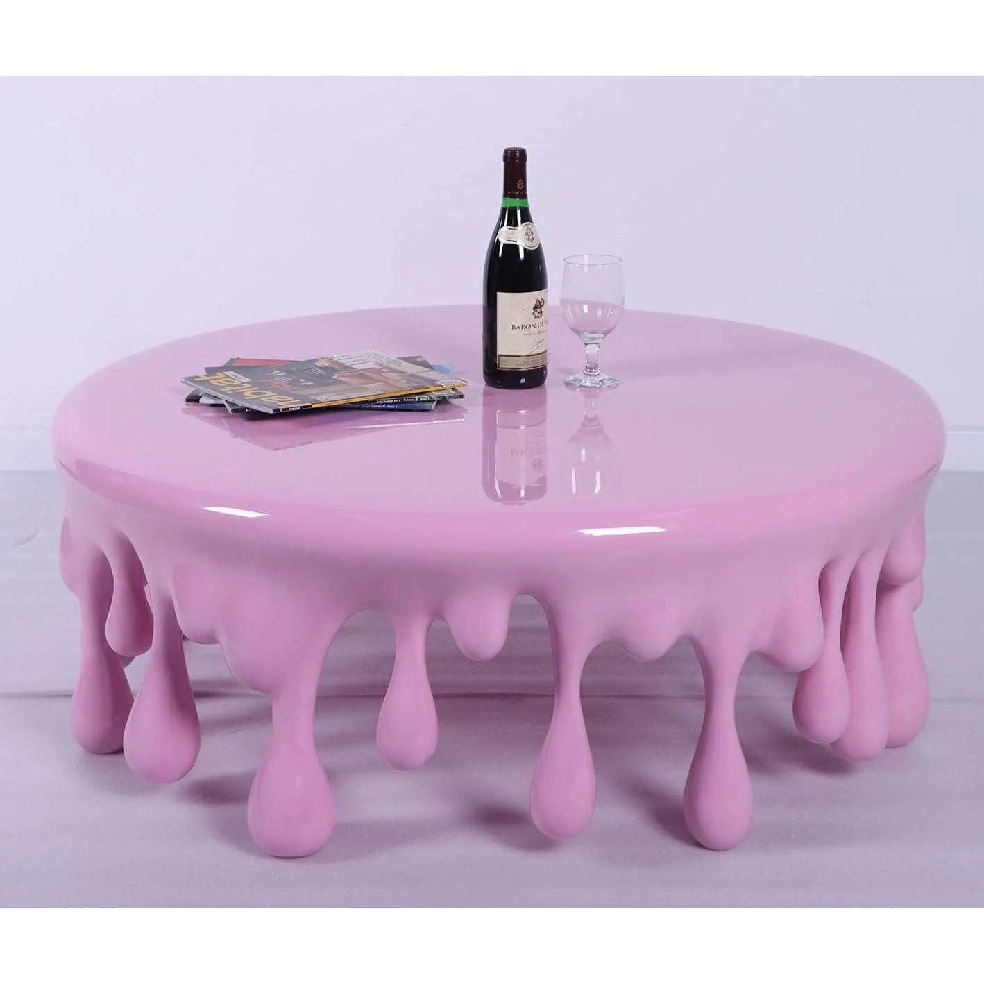 Melting Drip Round Table Statue