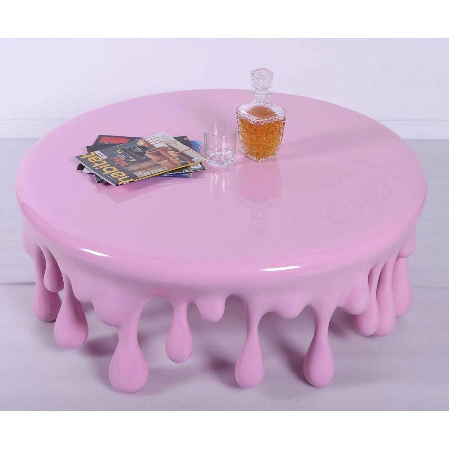 Melting Drip Round Table Statue