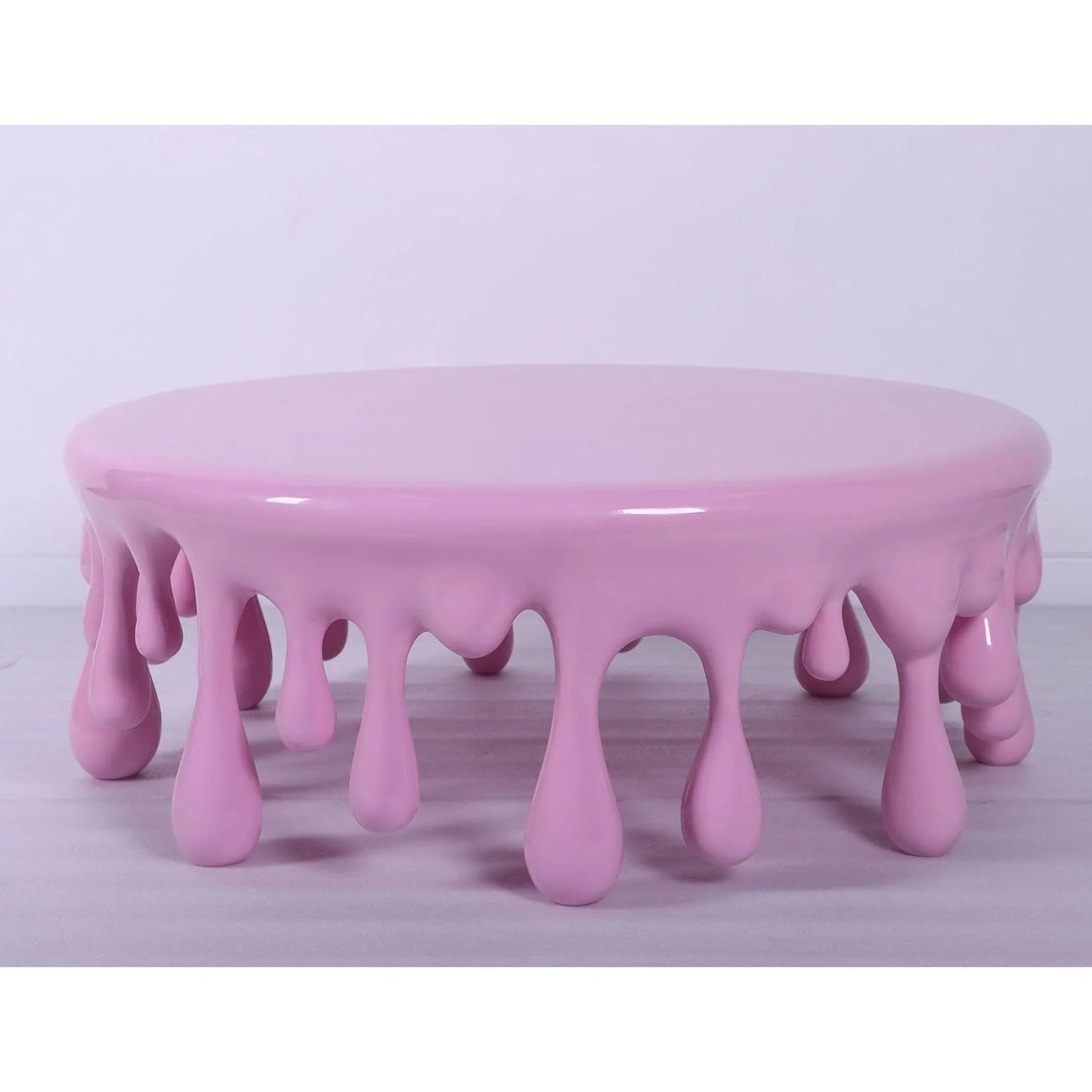 Melting Drip Round Table Statue