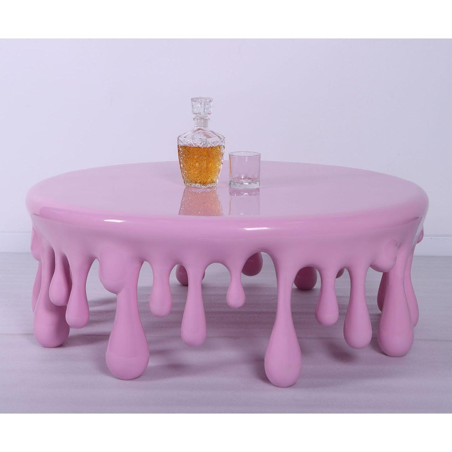 Melting Drip Round Table Statue - LM Treasures Prop Rentals 