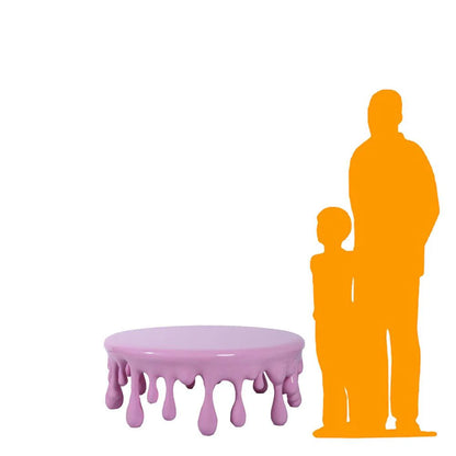 Melting Drip Round Table Statue