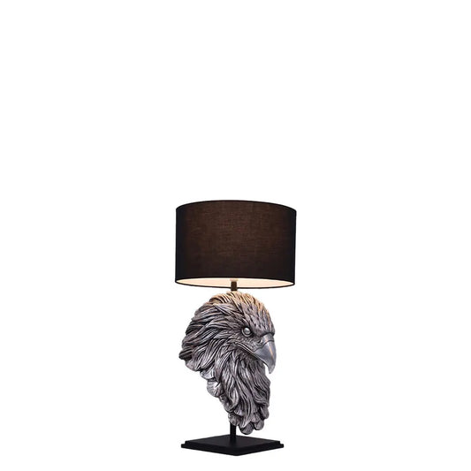 Silver Eagle Head Lamp Statue F0119-210033-H