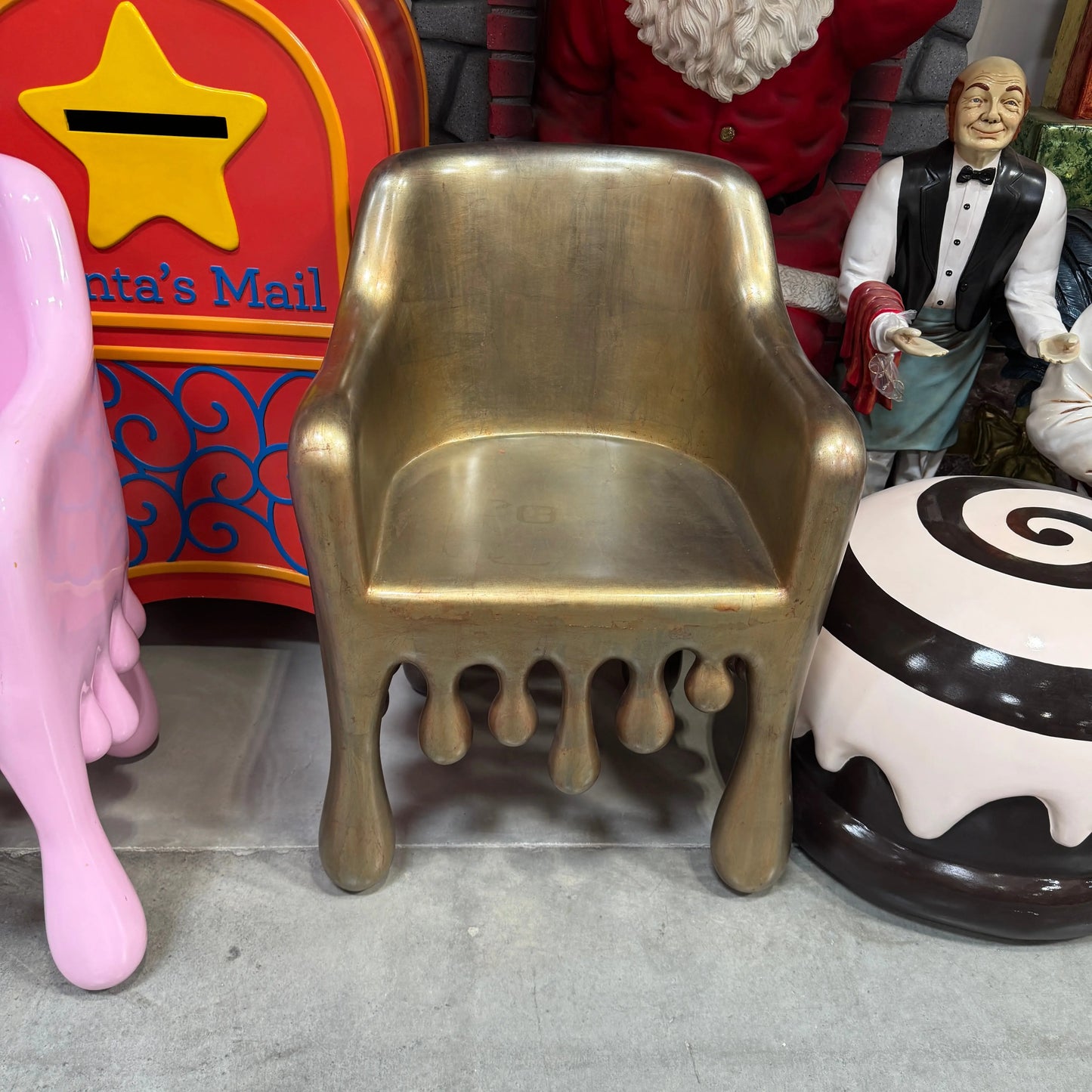 Copper Melting Drip Chair Statue F0196-210058-H