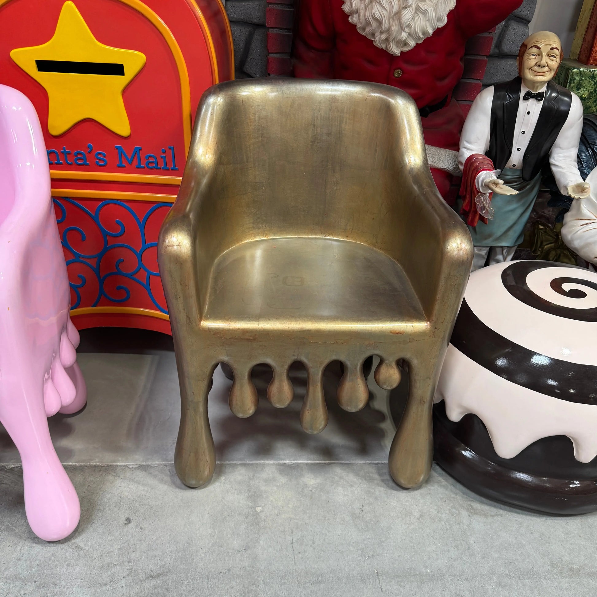 Copper Melting Drip Chair Statue F0196-210058-H