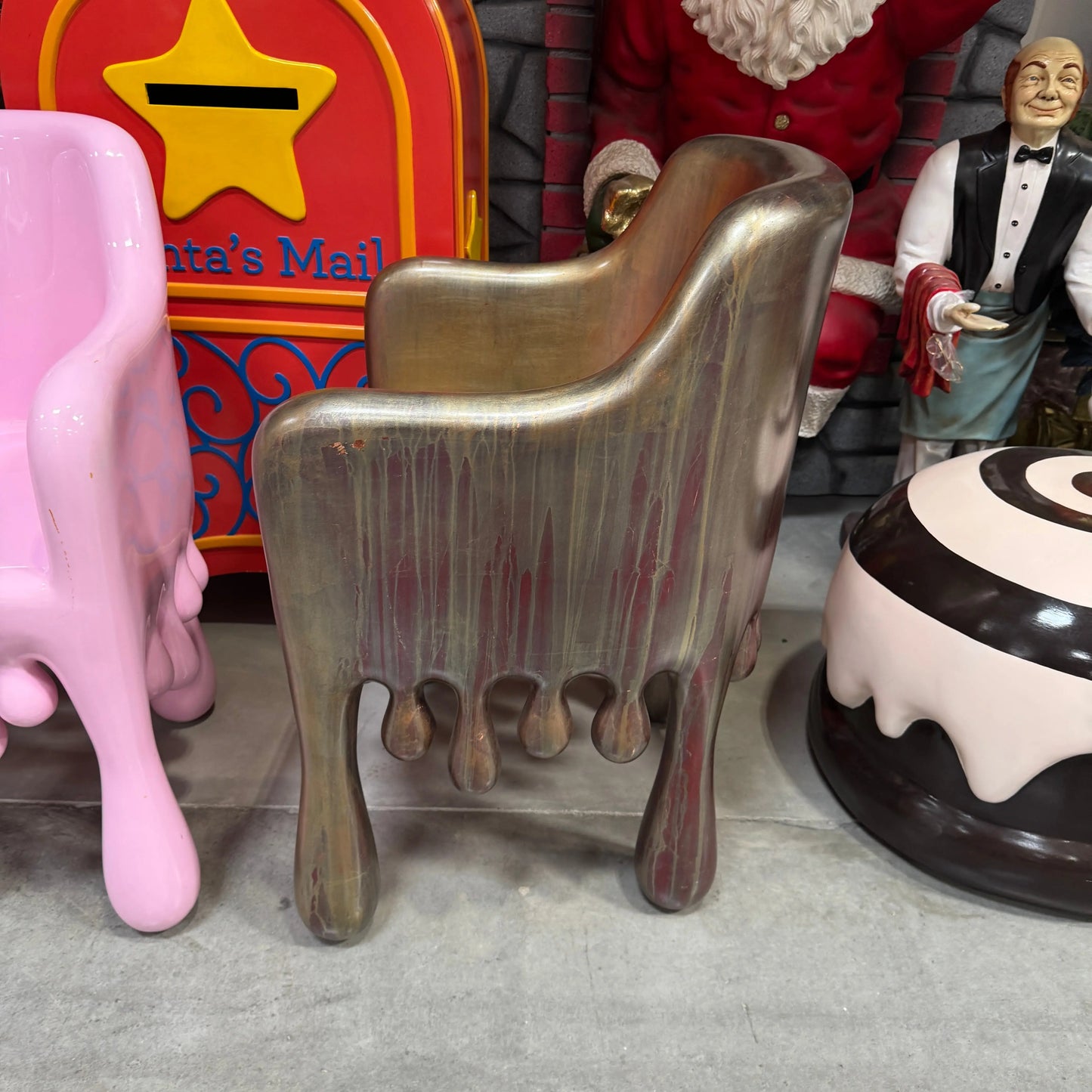Copper Melting Drip Chair Statue F0196-210058-H