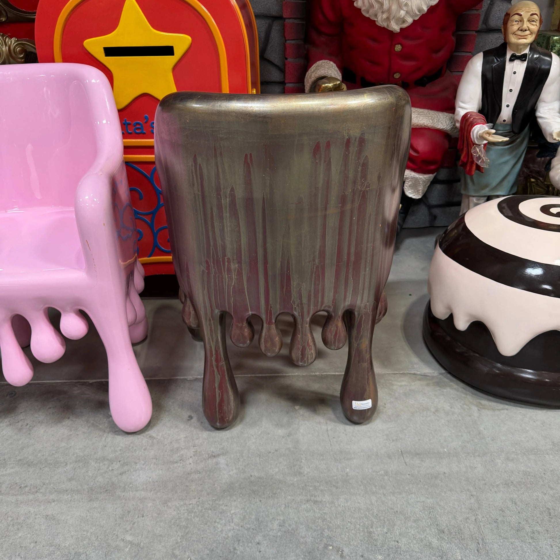 Copper Melting Drip Chair Statue F0196-210058-H