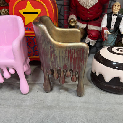 Copper Melting Drip Chair Statue F0196-210058-H