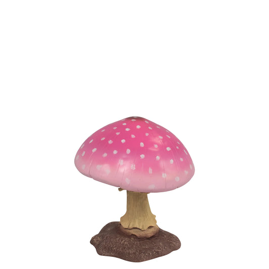 Pink Small Mushroom Over Sized Statue