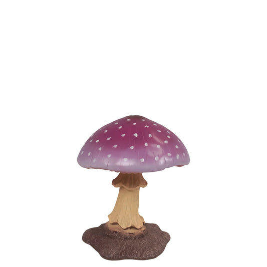 Purple Small Mushroom Over Sized Statue