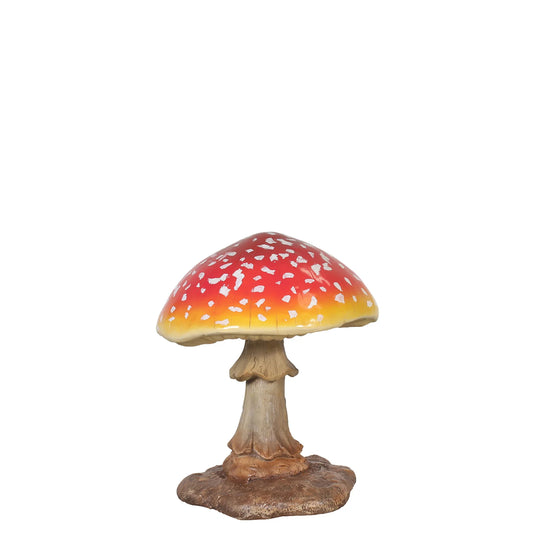 Red Small Mushroom Over Sized Statue