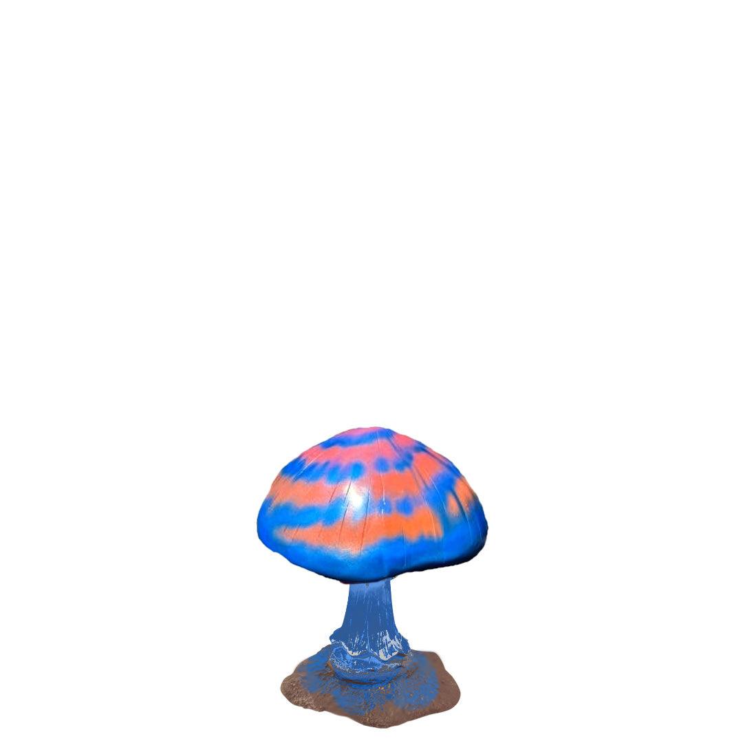 Small Pink Galaxy Mushroom Statue - LM Treasures Prop Rentals 