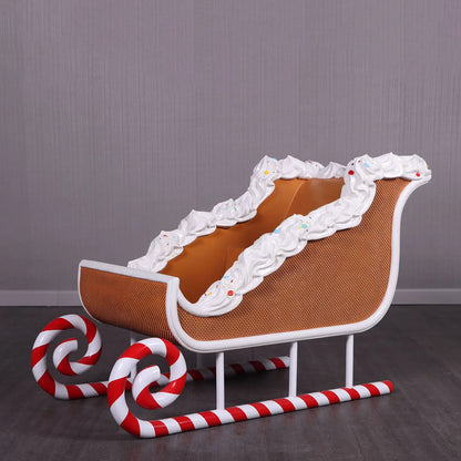 Candy Cane Sleigh Statue S0319-210108-H