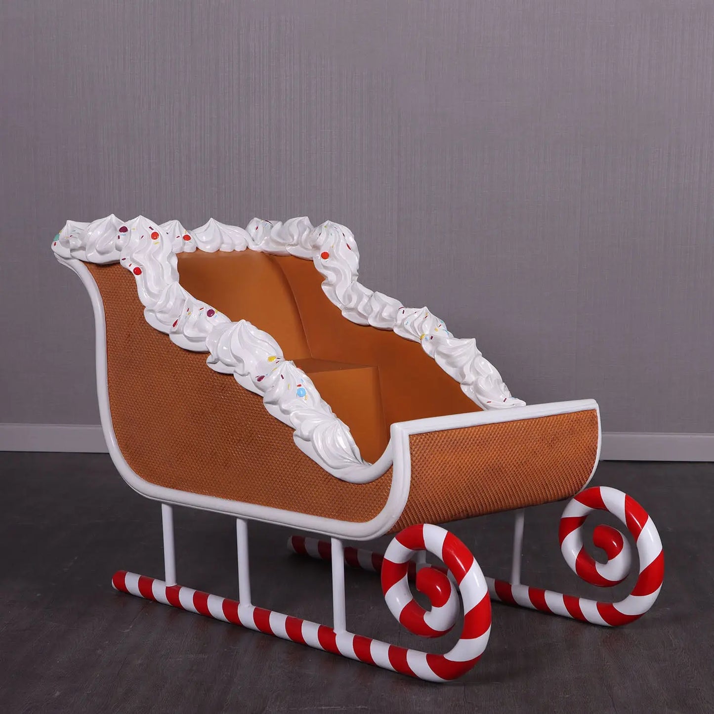Candy Cane Sleigh Statue S0319-210108-H