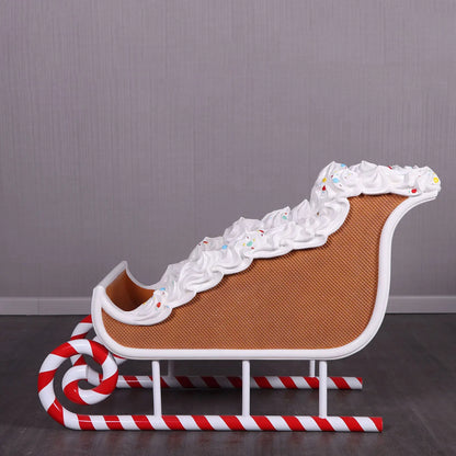 Candy Cane Sleigh Statue S0319-210108-H
