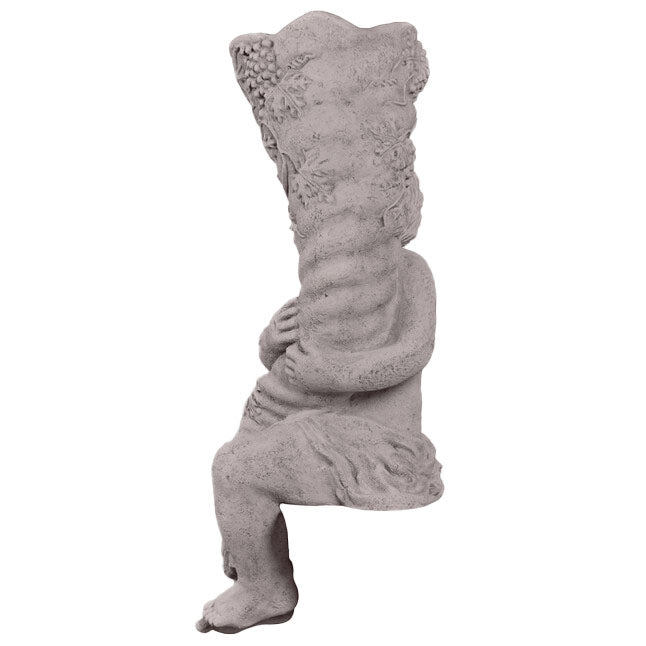 Sitting Boy with Fill Horn Stone Statue