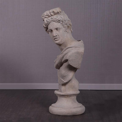 Apollo Stone Bust Statue