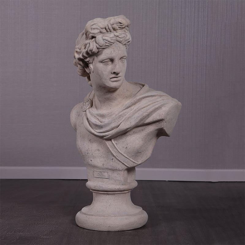 Apollo Stone Bust Statue