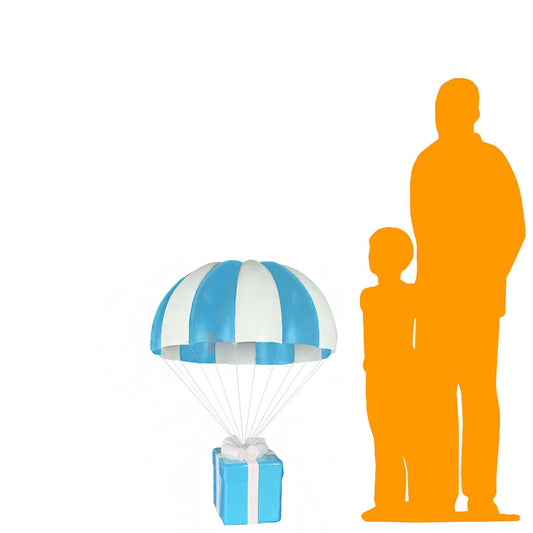 Blue Hanging Parachute Gift Statue