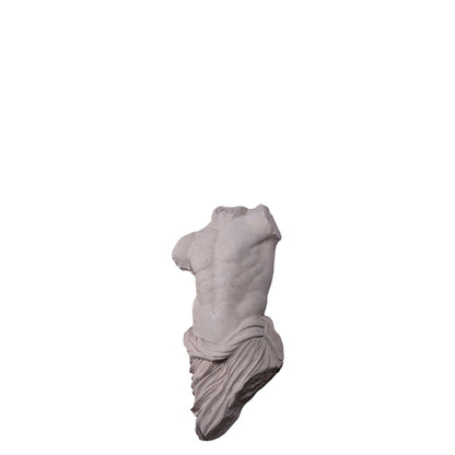 Male Stone Torso Wall Decor Statue