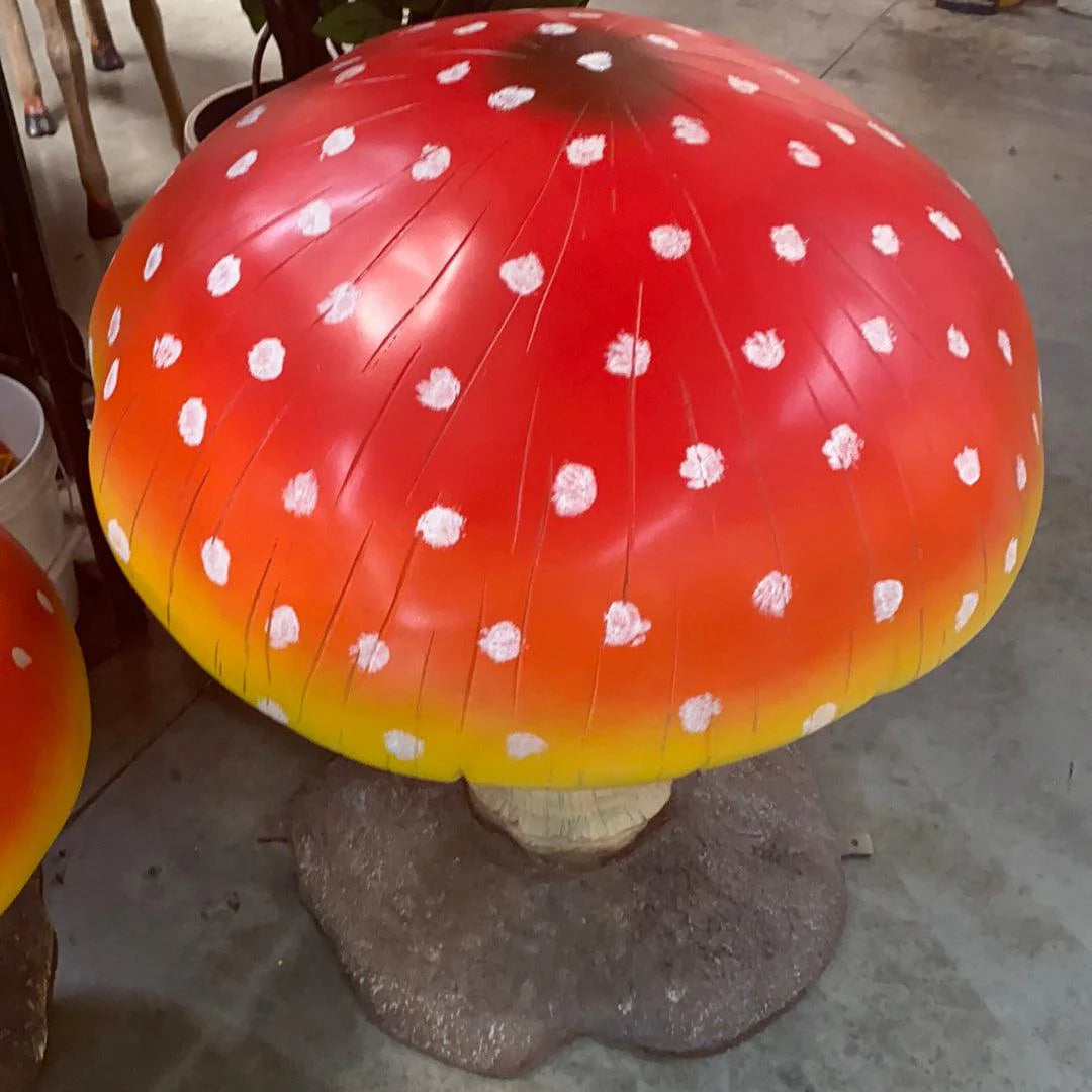 Medium Red Mushroom Statue