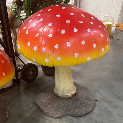 Medium Red Mushroom Statue