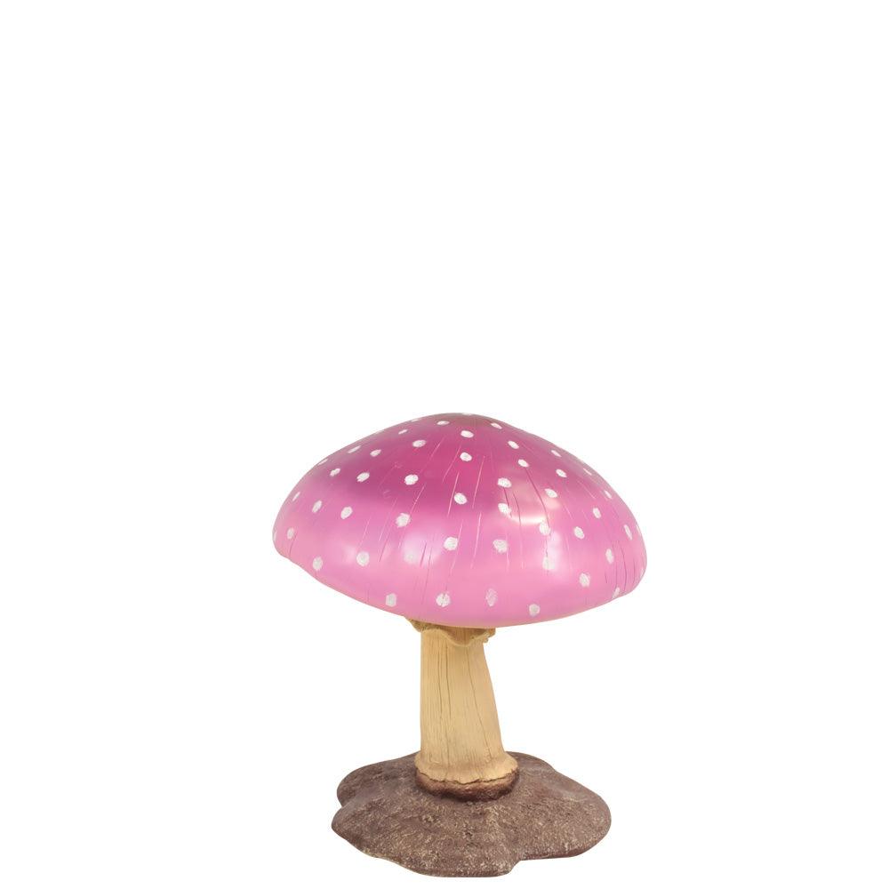 Medium Pink Mushroom Statue - LM Treasures Prop Rentals 
