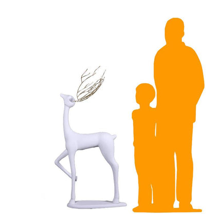 White Reindeer Bling Statue