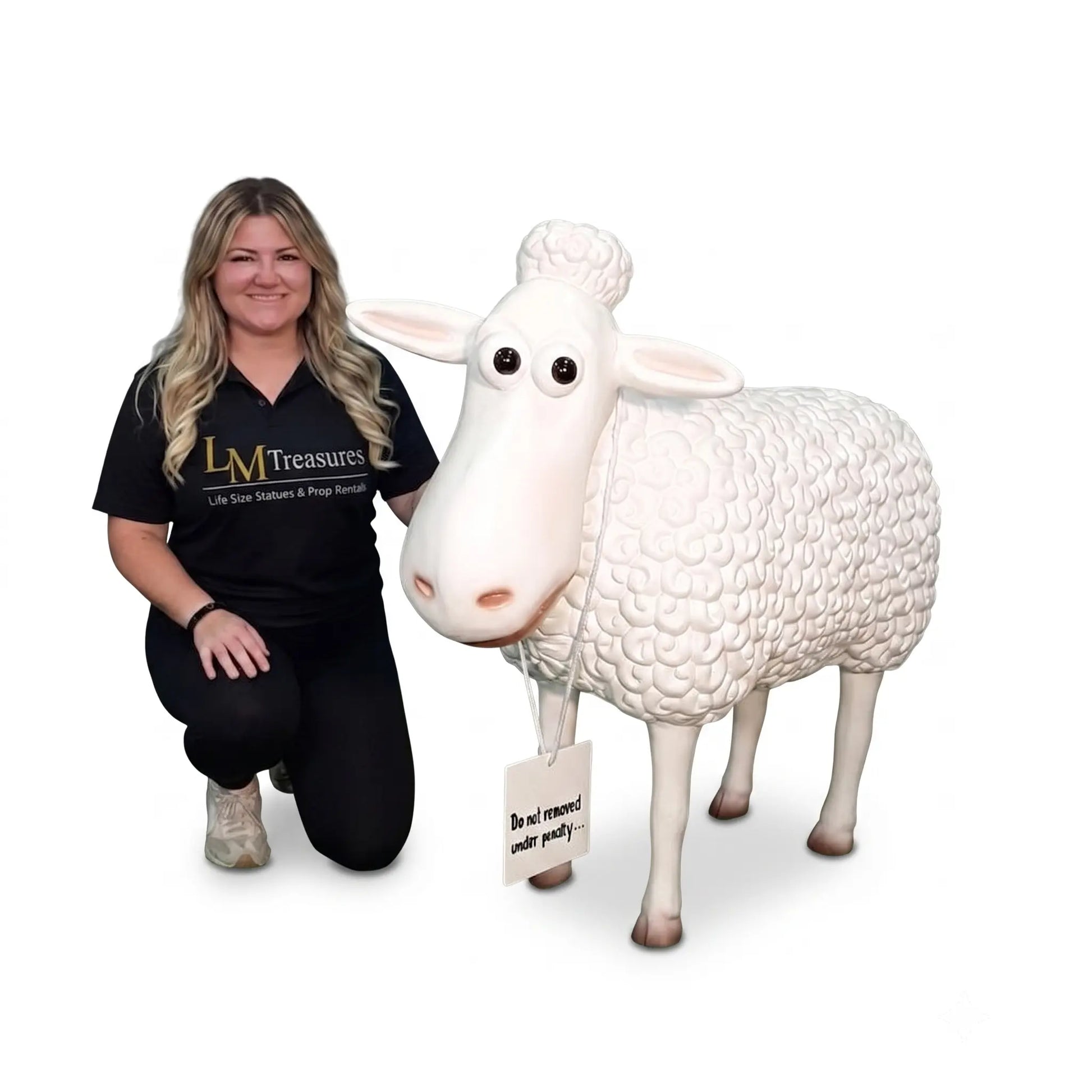 Comic Counting Sheep Statue A0511-2156-A
