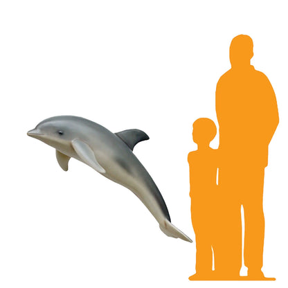 Jumping Hanging Dolphin Life Size Statue