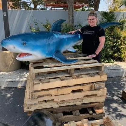 Shark Hanging Life Size Statue A0042-2199-A
