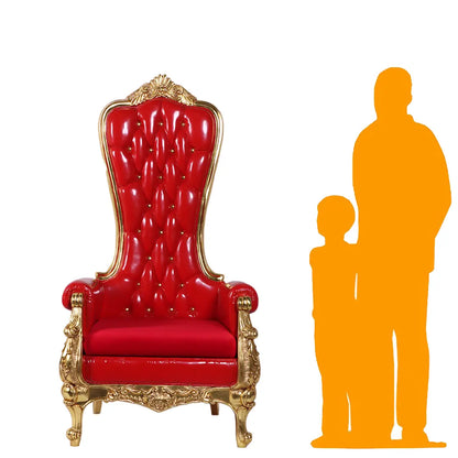 Red Royal Throne Statue S0053R-220008-H