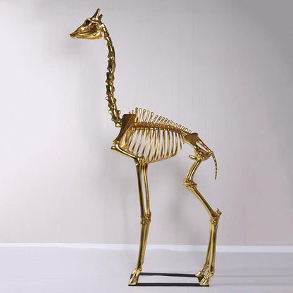 Large Giraffe Skeleton Statue - LM Treasures Prop Rentals 